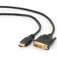 Кабель мультимедійний Cablexpert HDMI to DVI 18+1pin M, 1.8m Фото