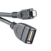 Дата кабель PowerPlant OTG USB 2.0 AF to Micro 5P 0.10m Фото