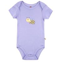Боди детское Luvable Friends фиолетовый из бамбука с пчелкой Фото