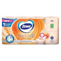 Туалетний папір Zewa Deluxe Персик 3 шари 8 рулонів Фото