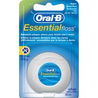 Зубна нитка Oral-B Essential floss Waxed м'ятна 50 м Фото