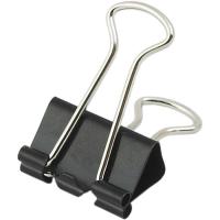 Биндер металлический Buromax 19мм, 12шт, black Фото