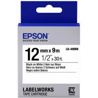 Стрічка для принтера етикеток Epson LK4WBN Фото