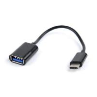 Переходник Cablexpert OTG USB 2.0 AF to USB-C 0.2m Фото