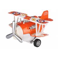 Спецтехніка Same Toy Самолет металический инерционный Aircraft оранжевы Фото