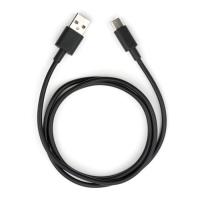 Дата кабель Vinga USB 2.0 AM to USB-C 1.0m PVC black Фото