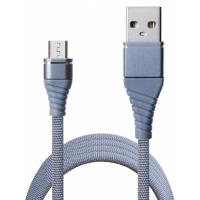 Дата кабель Grand-X USB 2.0 AM to Micro 5P 1.2m 2A Grey Фото