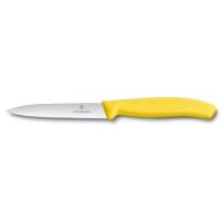 Кухонний ніж Victorinox SwissClassic для нарезки 10 см, волнистое лезвие, Фото