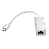 Перехідник Vinga USB-C to RJ45 Ethernet 1000Mbps aluminium Фото