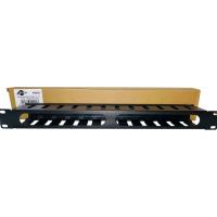 Кабельный организатор Atcom 19" 1U гребінчатий, цільнометалевий Фото