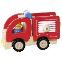 Машина Goki деревянная Пожарная (красный) Фото