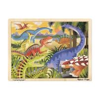 Пазл Melissa&Doug в рамке Динозавры, 24 элемента Фото