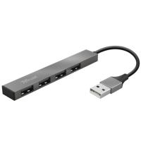 Концентратор Trust Halyx Aluminium 4-Port Mini USB Hub Фото