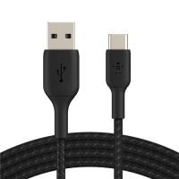 Дата кабель Belkin USB 2.0 AM to USB-C 2.0m BRAIDED black Фото