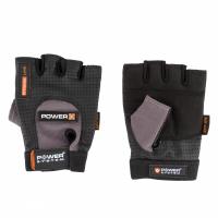 Перчатки для фитнеса Power System Power Plus PS-2500 Black/Grey S Фото