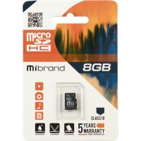 Карта памяти Mibrand 8GB microSDHC class 10 Фото