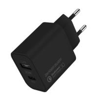 Зарядное устройство ColorWay Type-C PD + USB QC3.0 (20W) V2 black Фото