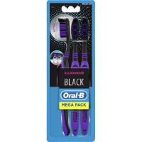 Зубная щетка Oral-B Всесторонняя чистка Black 40 Medium 3 шт Фото
