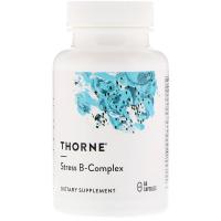 Витамин Thorne Research В-Комплекс от Стресса, Stress B-Complex, 60 капсу Фото