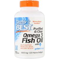 Жирные кислоты Doctor's Best Рыбий жир Омега-3, Omega 3 Fish Oil with Goldenom Фото