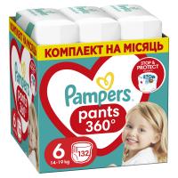 Підгузки Pampers трусики Pants Giant Розмір 6 (14-19 кг) 132 шт Фото