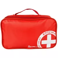 Автомобільна аптечка Poputchik -1 (АМА-1) згідно ДСТУ 3961-2000 футляр м'який чер Фото