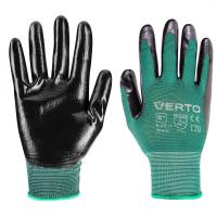 Защитные перчатки Verto нітрилові покриттям, р. 8 Фото