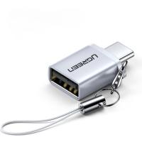 Перехідник Ugreen OTG USB 3.0 AF to USB-C gray Фото