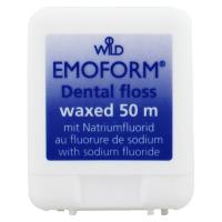 Зубна нитка Dr. Wild Emoform вощена з фторидом натрію 50 м Фото