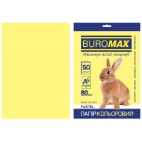 Папір Buromax А4, 80g, PASTEL yellow, 50sh Фото