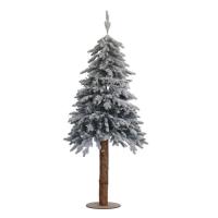 Искусственная елка YES! Fun Лигурия литая на деревянном стволе, заснеженная 1, Фото