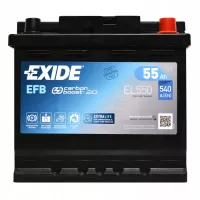 Акумулятор автомобільний EXIDE START-STOP EFB 55A Фото