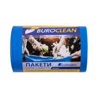 Пакети для сміття Buroclean EuroStandart прочные синие 60 л 40 шт. Фото