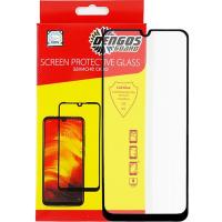 Скло захисне Dengos Full Glue для Samsung Galaxy M22 (black) Фото