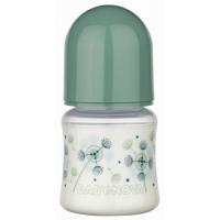 Пляшечка для годування Baby-Nova Декор, з широким горлечком, 150 мл, зелений Фото