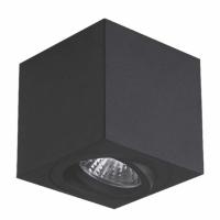 Светильник точечный Videx під лампу GU10 SPF01 накладний чорний Фото