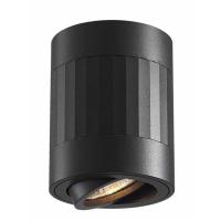 Світильник точковий Videx під лампу GU10 SPF04A накладний чорний + чорна пря Фото