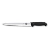 Кухонный нож Victorinox Fibrox Slicing 25 см Serrated Black Фото