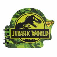 Блокнот Yes А7/24 дв. спіраль Jurassic World, фігурний Фото