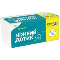Бумажные полотенца Ніжний дотик листовые 2 слоя 130 листов Фото