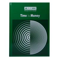 Канцелярська книга Buromax А4 TIME IS MONEY, 96 аркушів, клітинка, зелена Фото