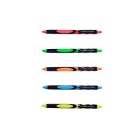 Ручка масляна Buromax автоматична LIVE TOUCH, RUBBER TOUCH, 0,7 мм, синя Фото