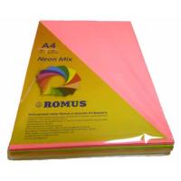 Бумага Romus A4 80 г/м2 200sh, 4colors, Mix Neon Фото