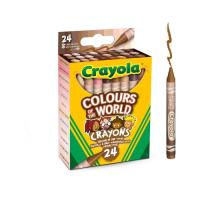 Карандаши цветные Crayola Colours of the World восковые 24 шт Фото