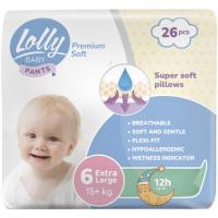 Підгузки Lolly Premium Soft Extra Large 6 (15+ кг) 26 шт Фото