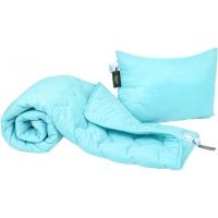 Одеяло MirSon Набор шерстяной №1676 Eco Light Blue Одеяло 172х20 Фото