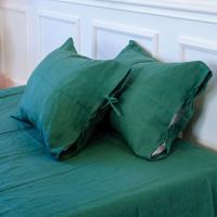 Наволочка MirSon Лен Natural Linen 40х60 Green Apple Фото