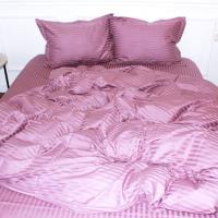 Постельное белье MirSon SatinStripe 30-0008SmokyPink 110х140 Детский Фото