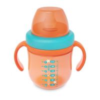 Поильник-непроливайка Baboo с силиконовым носиком Marine 200 мл Оранжевая Фото