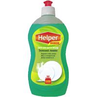 Средство для ручного мытья посуды Helper Зелений лимон 495 мл Фото